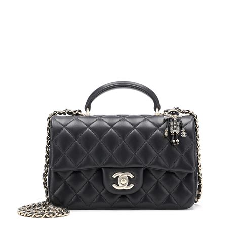 chanel lambskin quilted mini top handle rectangular flap beige|chanel handbags.